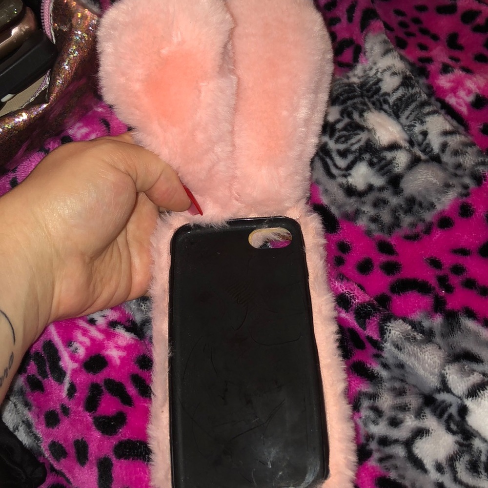 Fuzzy bunny iPhone case - Picture 2 of 2